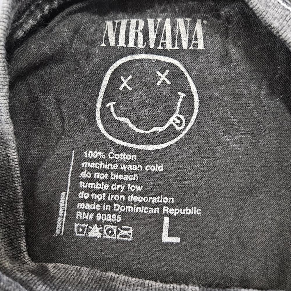 NWOT Nirvana In Utero Garden Oversized Unisex Graphic Tee Size L - Picture 4 of 5
